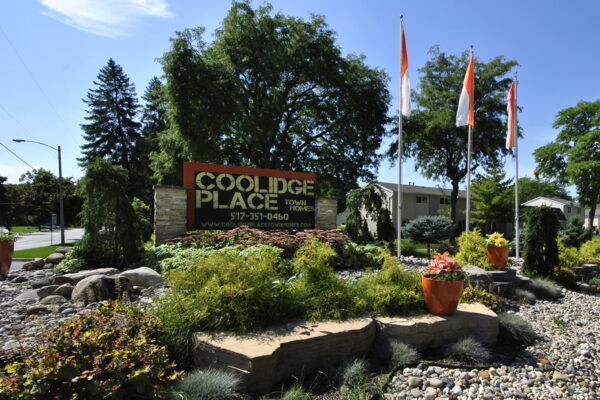 entrance to coolidge place apartments