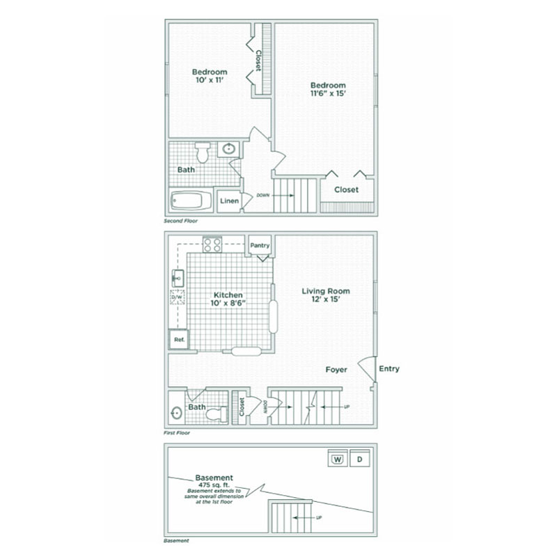 coolidge place townhomes floor plan b
