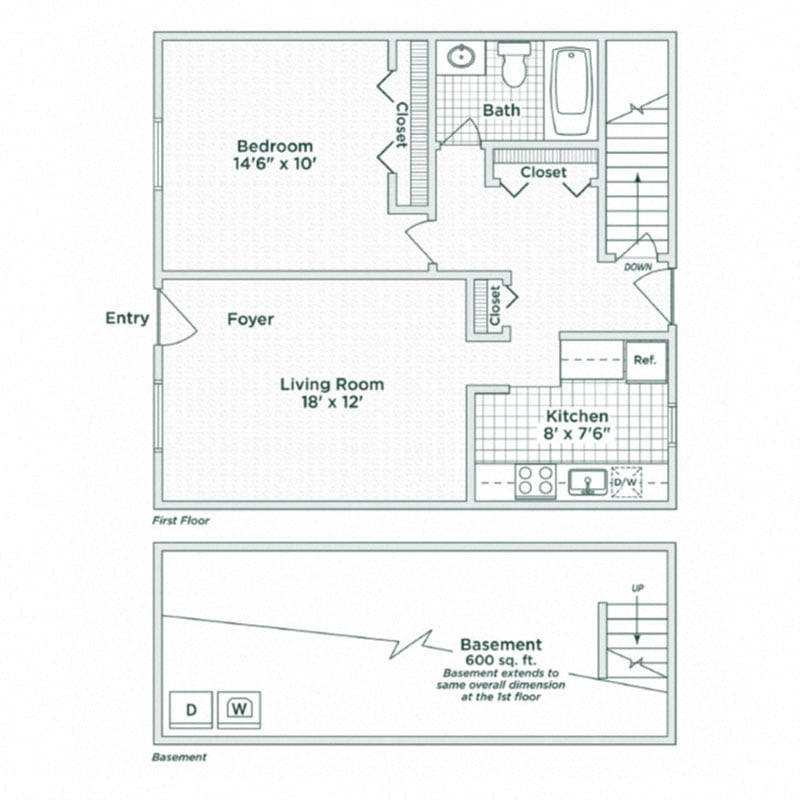 coolidge place townhomes floor plan Ap