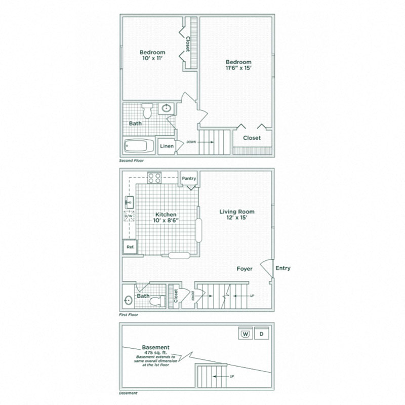 coolidge place townhomes floor plan b